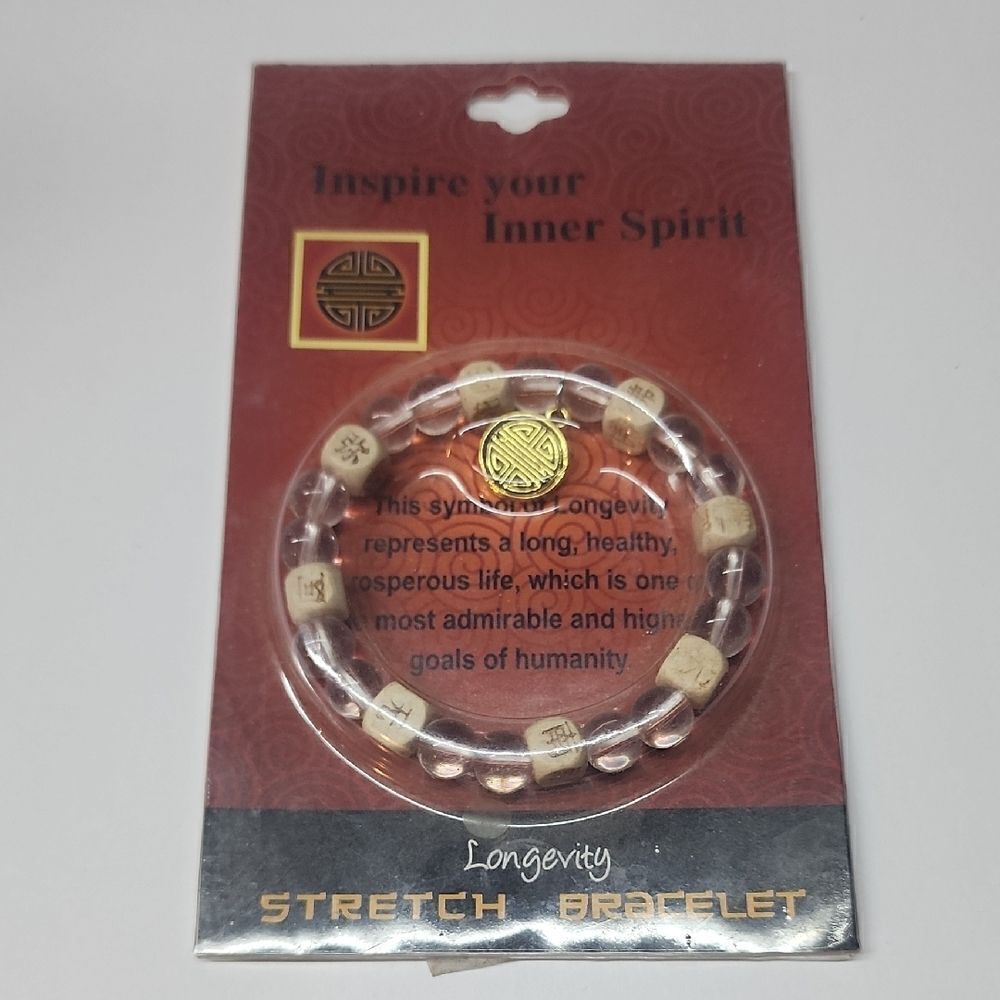 Longevity Bracelet 2015 Biege and Clear